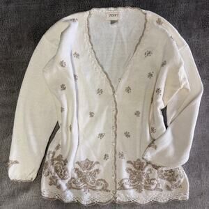 Vintage Jenny Embroidered Sweater Cardigan